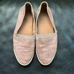 FRYE Melanie Italian Leather Distressed Flat Loafers Size 8M